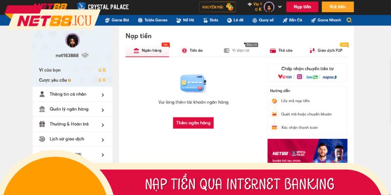Nạp Tiền Qua Internet Banking: Giao Dịch Tại Nhà Dễ Dàng