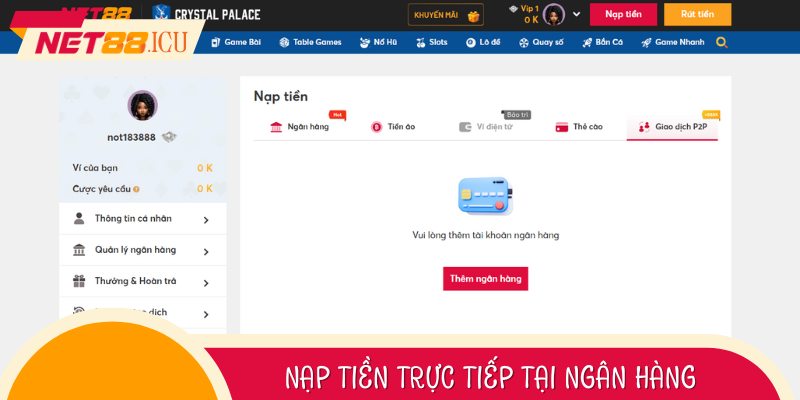 Nạp Tiền Trực Tiếp Tại Ngân Hàng: An Tâm và Bảo Mật