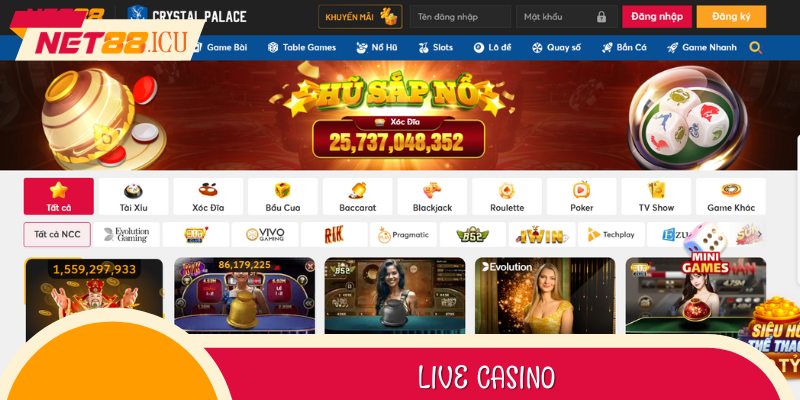 Tham gia hàng trăm ván cược casino hấp dẫn với Dealer xinh đẹp.