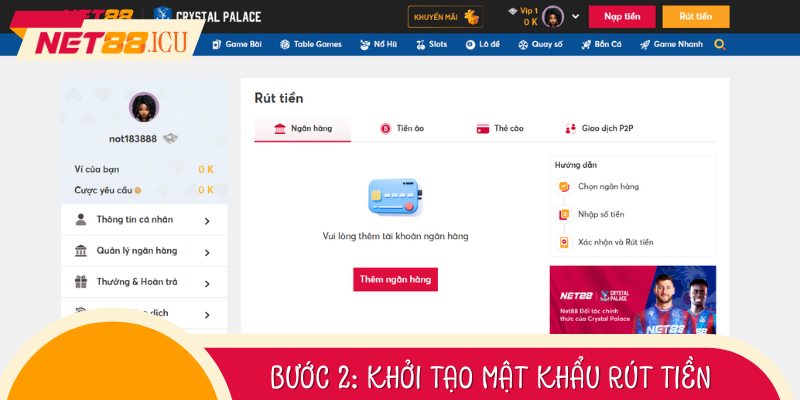 Hướng dẫn rút tiền đơn giản, dễ thực hiện chỉ trong 5 bước.